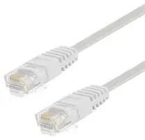 ENET CORD, CAT5E, RJ45 PLUG-PLUG, 305MM TRD855FLAT-WHT-1