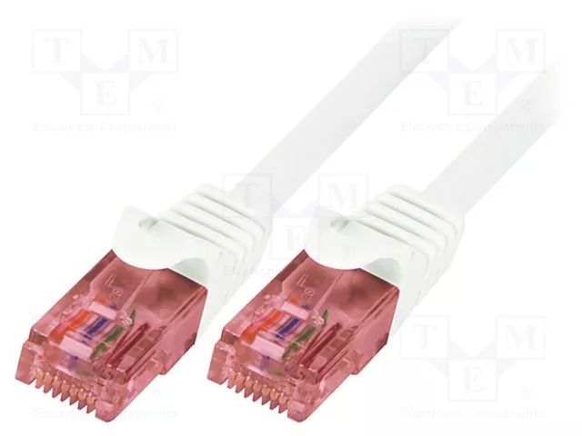 Patch cord; U/UTP; Cat: 6; RJ45 plug,both sides; stranded; Cu; 0.5m LOGILINK CQ2021U
