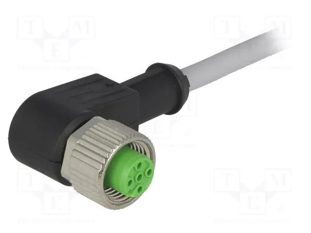 Connection lead; M12; PIN: 4; angled; 1.5m; plug; 30VAC; 4A; -25÷85°C MURR ELEKTRONIK 7000-12341-2140150