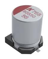 CAP, 82UF, 25V, ALU ELEC SMD, POLYMER A768EB826M1ELAS036