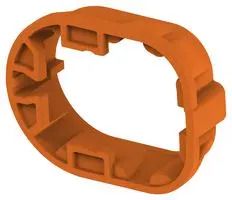 MOUNTING CLIP, CONN, PBT+GF30, BROWN 2325098-2
