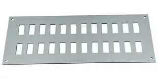 FACE PLATE, 24POS, 205X75X2MM, ALUM FMP-24