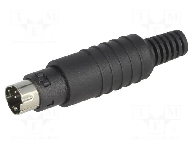 Connector: DIN mini; plug; male; PIN: 4; with strain relief; 100V LUMBERG MP-371/S4