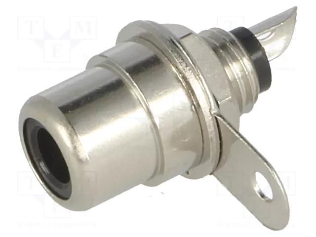 Connector: RCA; socket; female; straight; soldering; nickel plated LUMBERG BTO1B