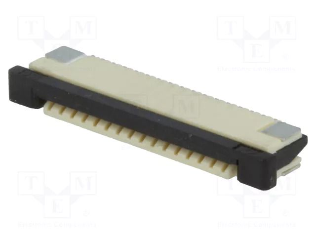 Connector: FFC/FPC; SMT; 100V; 0.5A; PIN: 16; 1mm; horizontal; 30mΩ ADAM TECH PCA-2K-16-HL-3