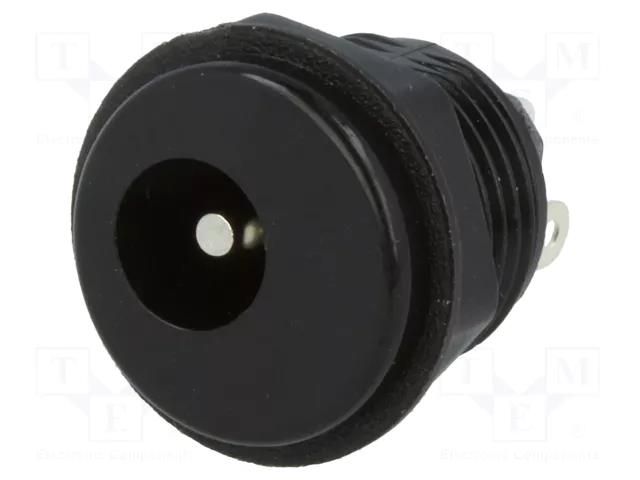Connector: DC supply; socket; male; 1A; straight; soldering; 12VDC LUMBERG NEB/J25C
