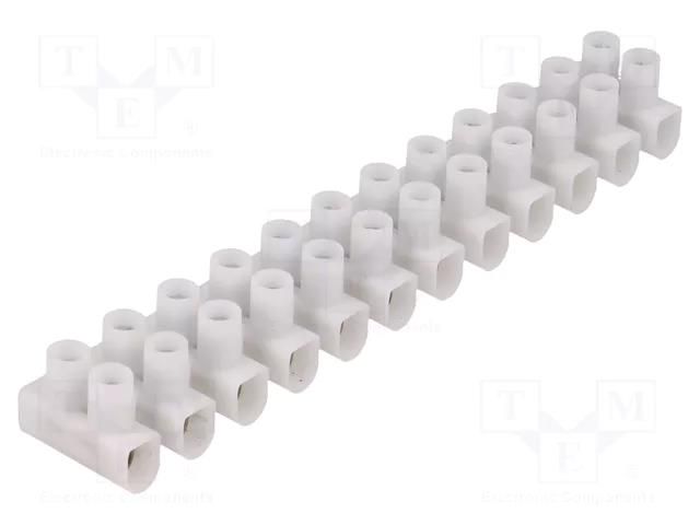 Connector: terminal block; 450V; screw terminal; Contacts: steel ELECTRO TERMINAL EKL-1S/WH