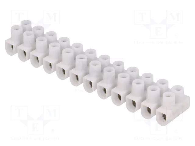 Connector: terminal block; 450V; screw terminal; Contacts: steel ELECTRO TERMINAL EKL-0S/WH