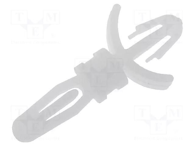Assembly stud; polyamide; L: 4.8mm; latch/latch; Ø2: 3.18mm ESSENTRA RI-LCBSM-3-01