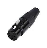 XLR CONN, RCPT, 3POS, CABLE RC3F-B