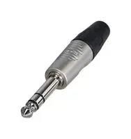 AUDIO CONN, STEREO PLUG, 6.35MM, CABLE RP3C
