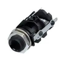 AUDIO CONN, STEREO JACK, 6.35MM, PCB RJ3VI-S
