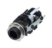 AUDIO CONN, STEREO JACK, 6.35MM, PCB RJ5VI
