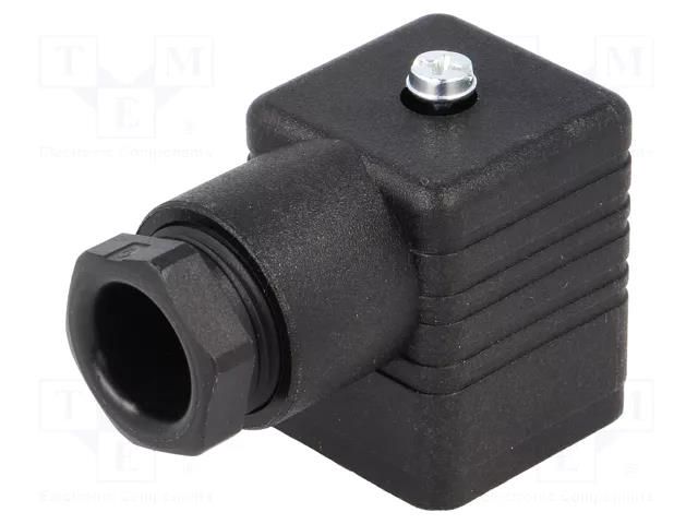 Connector: valve connector; plug; form A; 18mm; female; PIN: 4; 16A HIRSCHMANN GDM3011JSW