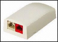 SURFACE MOUNT BOX, 2 MODULE, WHITE CBX2WH-AY