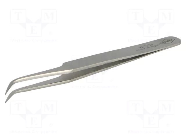 Tweezers; 120mm; for precision works; Blades: curved KNIPEX KNP.923229