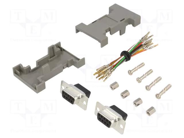 Transition: adapter; D-Sub 9pin female,both sides ENCITECH GA-0909-FF-LG-K