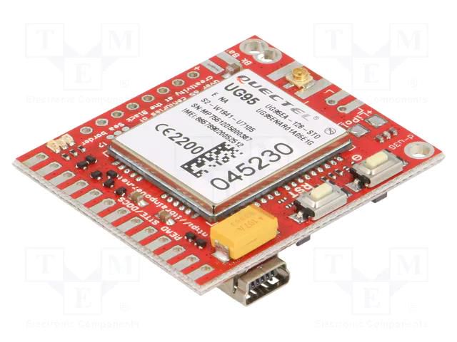 Expansion board; Comp: Quectel UG95; M2M; prototype board R&D SOFTWARE SOLUTIONS DU3G113-UFL-EUR