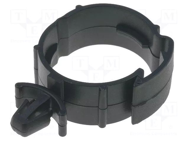 Bracket; polyamide; black; UL94V-2; A: 29mm; B: 42.5mm; C: 58mm ESSENTRA RI-SHR-C1