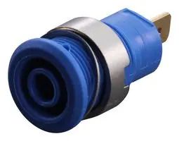 4MM BANANA JACK, SCREW MOUNT, QC TAB, 24A, 1 KV, BLUE 40AH1754 23.3000-23