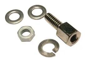 D SUB FEMALE SCREWLOCK ASSY, #4-40 UNC 160-000-015R031