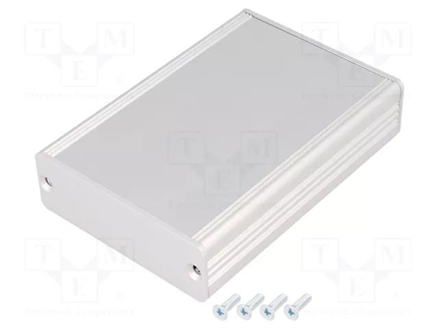 Enclosure: with panel; AKG; X: 71mm; Y: 100mm; Z: 24mm; aluminium FISCHER ELEKTRONIK AKG-71-24-100-ME