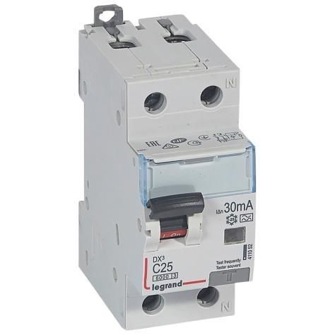 Current drain relay with automatic switch Legrand 411053 (C, 32A, 2P, 30mA, 230V) L411053