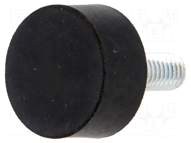 Vibroisolation foot; Ø: 20mm; H: 10mm; Shore hardness: 70±5; 504N ELESA+GANTER DVA4-20-10-M6-70