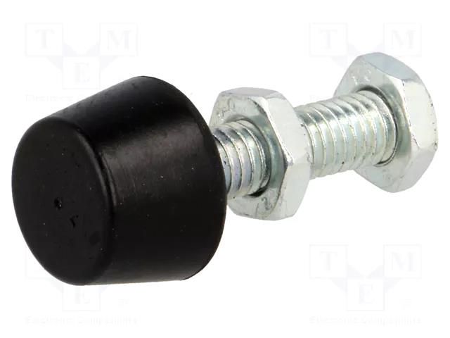 Clamping bolt; Thread: M6; Base dia: 13mm; Kind of tip: flat ELESA+GANTER GN708.1-M6-35-A-ST