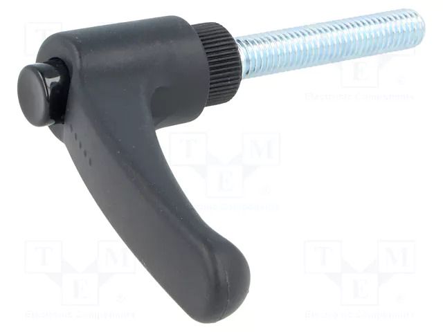 Lever; adjustable; Thread len: 45mm; Lever length: 63mm; -30÷130°C ELESA+GANTER ERX.63P-M8X45-C1