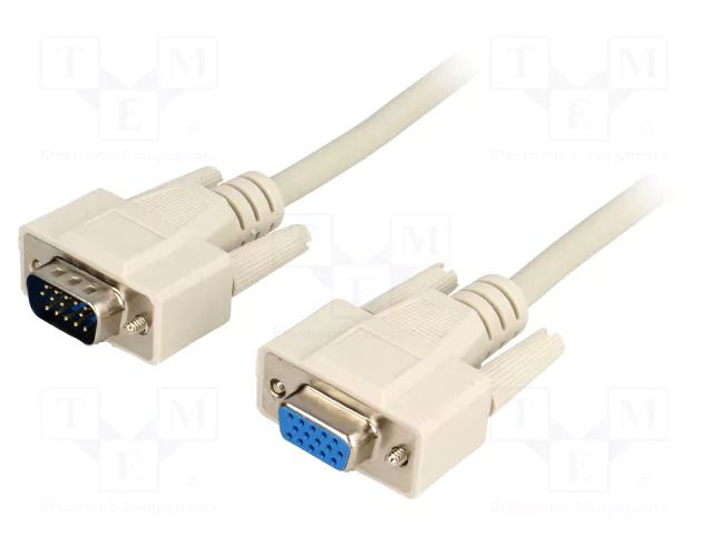 Cable; D-Sub 15pin HD socket,D-Sub 15pin HD plug; 3m; 28AWG BQ CABLE C-15GW/3