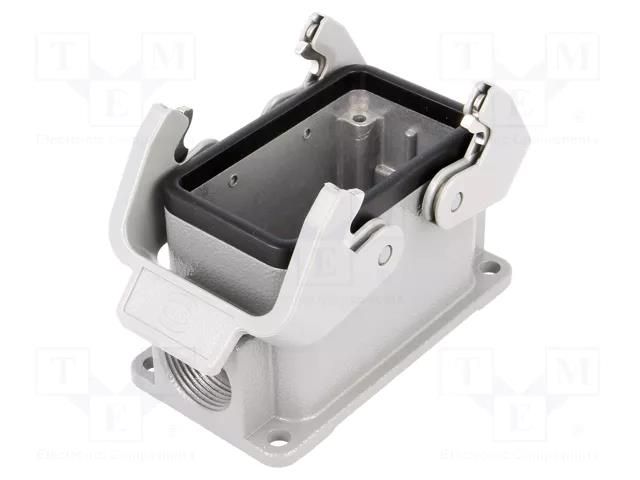 Enclosure for connectors: HDC; size 10B; Han® B; IP65; PG16 HARTING 09300101271