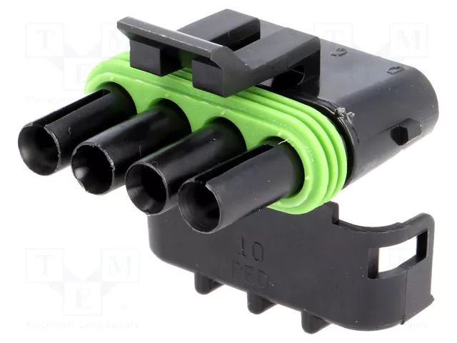 Connector: wire-wire; plug; female; Weather Pack Tower; PIN: 4 APTIV 12015797