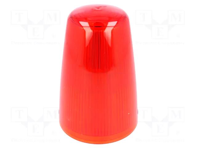 Cloche; red; X125; IP65; Ø98x167mm MOFLASH SIGNALLING 50018