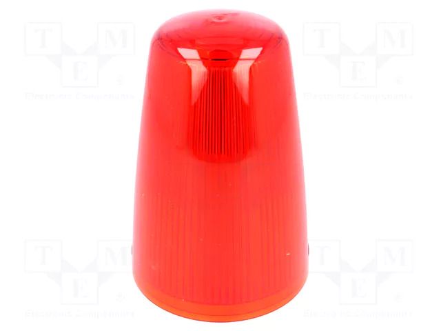 Cloche; red; X125; IP65; Ø98x167mm MOFLASH SIGNALLING 50018