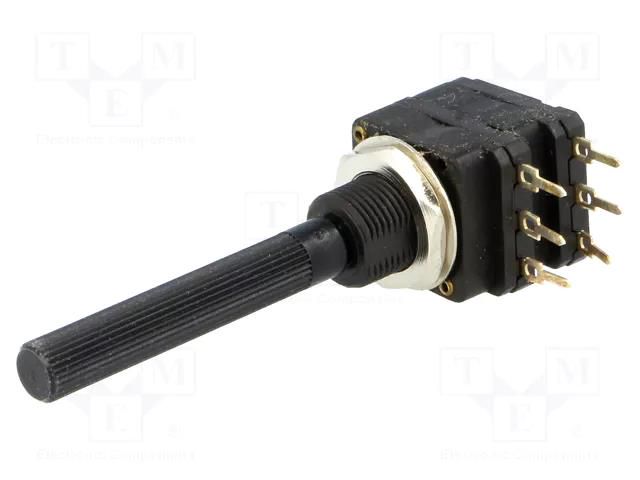 Potentiometer: shaft; single turn; 22kΩ; 200mW; THT; 6mm; plastic PIHER 6PSI-22K