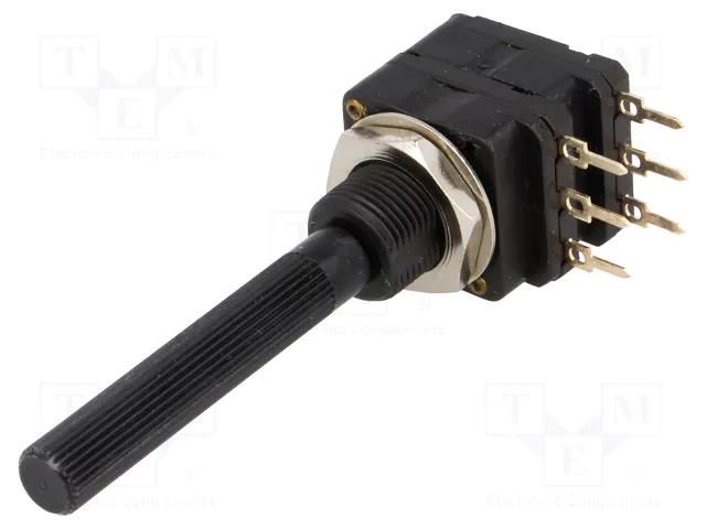 Potentiometer: shaft; single turn; 4.7kΩ; 200mW; THT; 6mm; plastic PIHER 6PSI-4K7