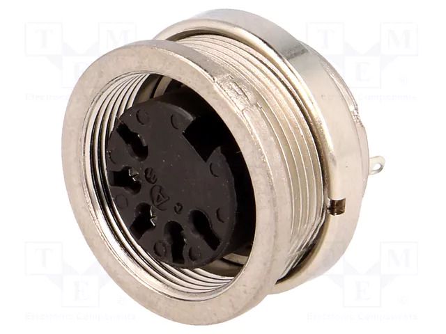 Connector: M16; socket; female; PIN: 5; 5A; 100V; C091A; soldering AMPHENOL C091-T3363-010