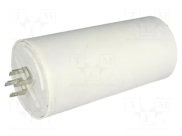 Capacitor: polypropylene; motors, run; 80uF; 450V; Ø60x120mm; ±5% SR PASSIVES CBB60E-80/450