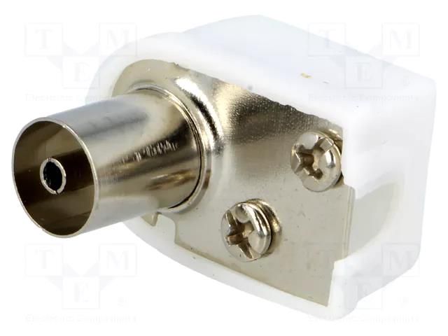 Connector: coaxial 9.5mm (IEC 169-2); plug; female; for cable Goobay COAX-SOCKET2