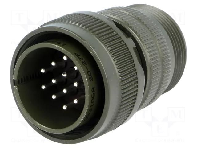 Connector: circular; plug; for cable; PIN: 14; male; soldering; 13A AMPHENOL DS3106A20-27P