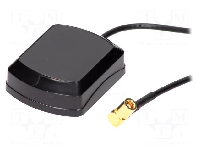 Antenna; inner; GPS; SMB-B; plug; angled; Len: 5m; magnet; 2.4÷5VDC JC Antenna GPS-SMB-B