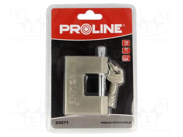 Padlock; mandrel; Equipment: key x4; 70mm; gates,cabinets,sheds PROLINE PRE-24271