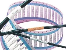 WIRE ID SLEEVE, HEAT SHRINK, 6.35MM ID, 50MM L, WHITE, SP250 TMS-SCE-1/4-2.0-9