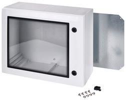 ENCLOSURE W/WINDOW, MULTIPURPOSE, GRY/PC ARCA 304015W