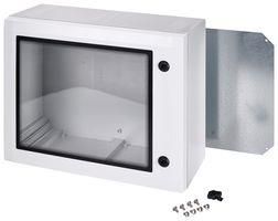 ENCLOSURE W/WINDOW, MULTIPURPOSE, GRY/PC ARCA 608030W