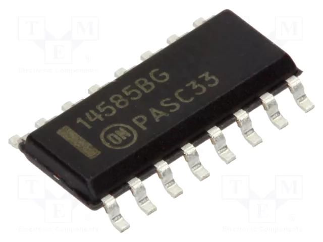 IC: digital; 4bit,comparator; CMOS; SMD; SO16 ONSEMI MC14585BDG