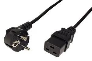 POWER CORD, CEE 7/7 PLUG-IEC C19, 2M 19.08.1552