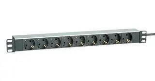 POWER OUTLET STRIP, 16A/250VAC, 9 OUTLET 19.07.1620