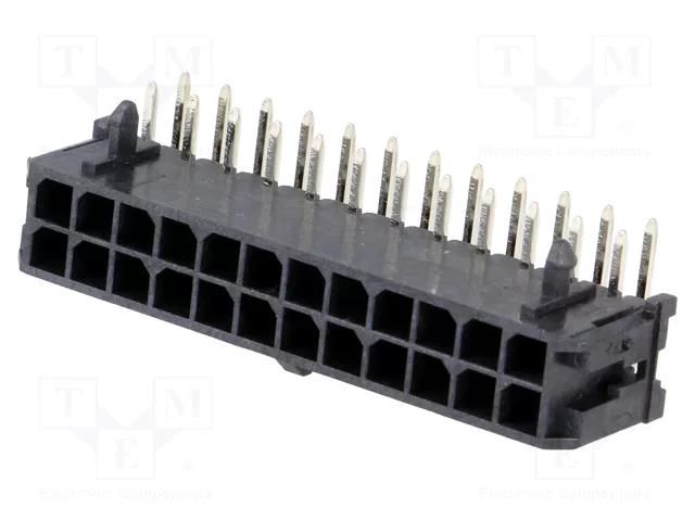 Connector: wire-board; socket; male; PIN: 24; Micro-Fit 3.0; THT MOLEX MX-43045-2400